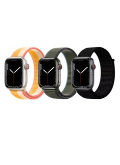 Buy 3pcs Watchband Replacement for Apple Watch 41/40/38mm Series 8/7/6/5/4/SE in UAE