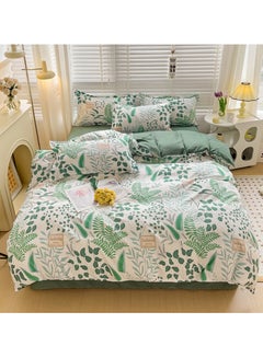 Buy 4-Piece Bedding Set, Small Floral Style Quilt Cover Set, Including 1 Quilt Cover, 1 Sheet, 2 Pillowcases, 2m Bed (220*230cm) in Saudi Arabia