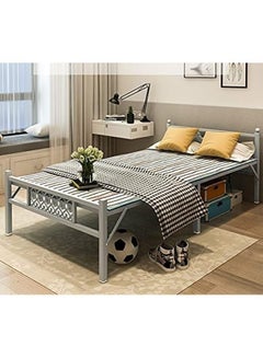 Buy Folding Steel Bed Premium quality Convenient Single Foldable Bed in UAE