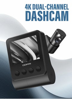 اشتري Car Dash Camera 4K Dashcam Dual Cam with GPS Front 4K 2160P and Rear Full HD 1080P with GPS DDPAI Z50 في السعودية