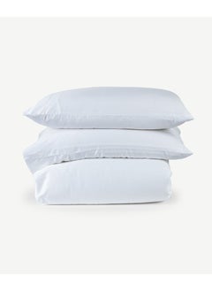 Buy Luciano Cotton Tencel Duvet Cover Set -White in UAE