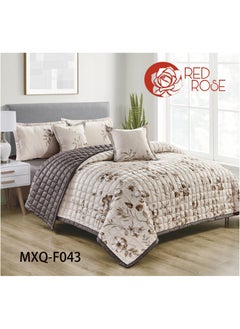 اشتري Comforter set for two people 6piece bedspread, polyester 240 by 220cm في السعودية