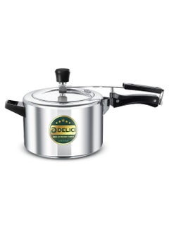 Buy 5Liters Pressure Cooker Inner lid Aluminium AIPC5 | 5L Capacity | Quick Heating Induction Base | Durable Safety Valve | Food Grade Rubber Basket | Specially Designed Handle | Versatile pressure cooker Silver in UAE