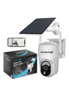CCTV Camera 4G Solar Wireless Security Camera Outdoor 2K 360° Panoramic View, Color Night Vision, AI Motion Detection With Siren Alarm, IP65 Weatherproof, 2.4GHz WiFi & Smart App Control For Home, Apartment