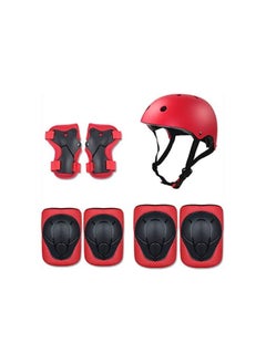 Buy Kids Helmet Arm Protections for Scooter and Cycling (red set) in UAE