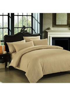 Buy 6-Piece Sateen Warm Touch Twin Bedsheet Set Brown 8 x 32 x 25 cm CN T3PCS-BGED in Saudi Arabia