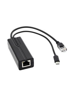 Buy Gigabit Type C PoE Splitter 5V 3A, IEEE 802.3(AF/AT) Standard, 10/100/1000Mbps Type C Power Over Ethernet Splitter With RJ45 port And TYPEC Port in UAE