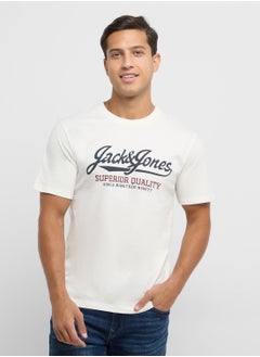 Buy Jprbluhudson Logo Print  Crew Neck T-Shirt in UAE