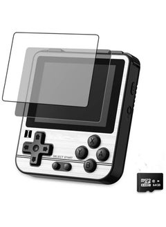 Buy RG280V Handheld Game Console with Opening Linux Tony System, 64Bit 2.8inch IPS Screen, Retro Game Console with 64 TF Card 5000 Classic Games, Portable Video Game Console (Silver) in Saudi Arabia