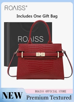 Buy High-End Texture Elegant Handbags for Women Large Capacity Ladies Stylish Shoulder Crossbody Bags with Gift Bag Gifts for Mom Wife Bridal Suitable for Birthday Gift Wedding or Ramadan in UAE