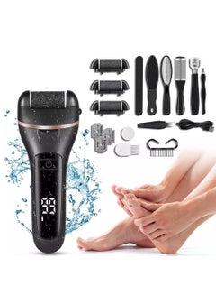 Buy Electric Callus Remover for Feet with Rechargeable Waterproof 22 in 1 Professional Pedicure Kit Foot Care Tools Wet & Dry Foot File For Dead Skin&Cracked Heel or Rough Hand With 3 Roller Heads 2 Speed in UAE