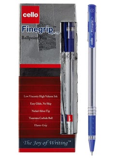 Buy 12-Piece Finegrip Ballpoint Pen Blue Ink in UAE