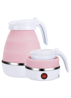 Buy Electric Kettle Silicone Foldable Water Kettles Compression Leak proof Portable Kettle 600ml Travel Mini Kettle for Household in UAE