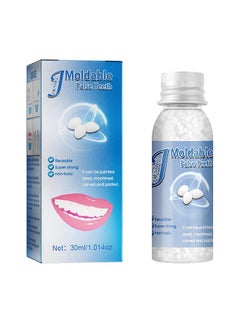 Buy Jaysuing 30ml Moldable False Teeth White Particles Reusable Non-toxic Temporarily Fill Regain Smile Cosplay DIY in UAE