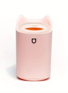 Buy 3000ml Colorful Atmosphere Light Humidifier - Large Capacity Cool Mist, Dual Spray Port, USB Personal Desktop for Bedroom, Travel, Office, Home(Pink）） in Saudi Arabia