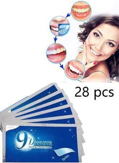 Buy Teeth Whitening Strips Flexible Gel Teeth Whitening Kit Smile Whitening Strips for Yellow Teeth Coffee Stains Dark Teeth 14-Pack 28 Tablets in Saudi Arabia