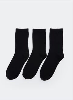 Buy Female Plain Socks 3-Pack in Egypt