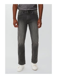 Buy Straight Leg Stretch Grey Jean in UAE