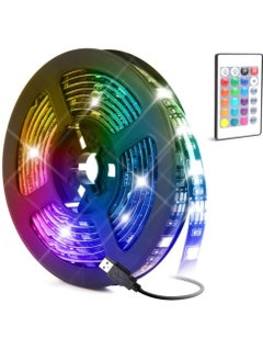 اشتري LED LED SHORT ، BAYTION 16 COLL ALGLE STRIP LIGHTS مع التحكم عن بُعد ، للتلفزيون/غرفة النوم/المنزل/الحفلات/البار والخارجية ، 5050 RGB (2M) في السعودية