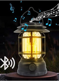 Buy Rechargeable LED Lantern with Bluetooth Function Warm White Light for Camping or Home in Saudi Arabia