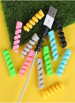 Buy 12-Piece Flexible Spiral Tube Charging Cable Protective Cover in Egypt