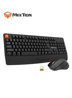 اشتري Meetion Wireless Ergonomic Keyboard Mouse Combo C4130 Adjustable stand Precision Control Ergonomic Design في الامارات