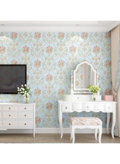 Buy Vintage self-adhesive relief wallpaper Warm bedroom, living room, TV background 0.53 * 3m in UAE