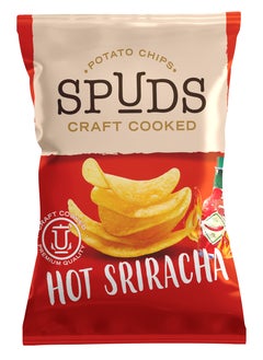 Buy Spuds Hot Sriracha Potato Chips Craft cooked  45g in UAE