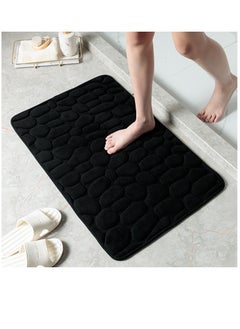 اشتري 1-Piece Size Is 50x80 Cm Household Cobblestone Embossed Doorstep Carpet Doormat Bathroom Minimalist Wind Absorbent Foot Mat Bathroom Anti-Skid Mat Floor Mat في الامارات