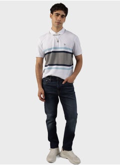 اشتري Striped Pique Polo في الامارات