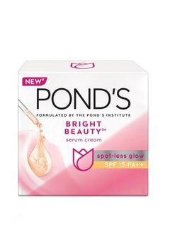 Buy Pond's Bright Beauty Anti Spot Less Glow Spf15 Serum Cream - 50G in Saudi Arabia