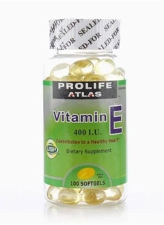 Buy Prolie Vitamin E 400IU X 100 Softgels in Saudi Arabia