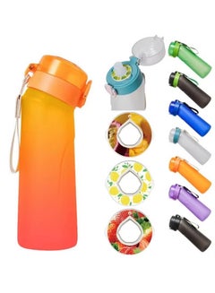 Buy Flavored Water Bottle, Air up Water Bottle with Flavor Pods, Flavor Water Bottle, Air up Water Bottle, for Kids, 22oz, 600ml (New Orange - 1 bottle (750 ml) + 3 pods in random flavors) in Saudi Arabia