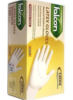 Buy Latex Gloves Powder Free (Medium) in UAE