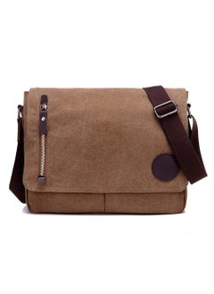 Buy Crossbody Shoulder Bag for Men Women, Travel Organizer Canvas Satchel Messenger Bag 13.5" Laptop Bag Bookbag in UAE