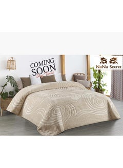 اشتري Cloud blanket, one layer, laser engraving - Spanish design - size 220*240 cm - material 85% acrylic, 15% polyester في مصر