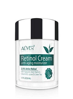 اشتري Retinol Cream For Face, Facial Moisturizer 2.5 Active Retinol With Hyaluronic Acid Vitamin E Vitamin B5, Firming Anti Aging Fades Fine Lines - Day And Night Anti Wrinkle Cream For Men And Women - 1.7 Oz في الامارات