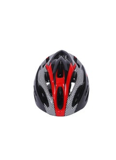 Buy EL1051 High Quality Cycle and Skates Helmet with Adjustable Strap | Black and Red | Material : Polycarbonate, EPS | With Inside Cushioning Padding for Comfort | For Adults, Women and Men in UAE