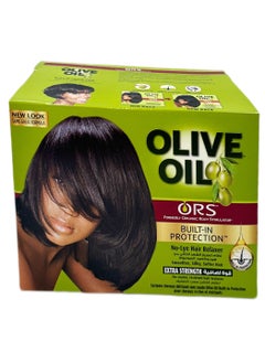 Buy ORS No-Lye Hair Relaxer Kit | With Olive Oil | Regular Strength, Built In Protection | For Fine & Medium Hair Textures in Saudi Arabia