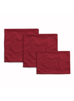 اشتري Plain Dark Red Cushion Set Cover في مصر