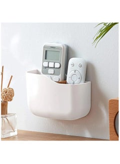 Buy Wall Mount Remote Control Holder, Phone Charging Storage Box with Slot, TV Remote Organizer Storage Rack for Office, Home, Bedroom in Saudi Arabia