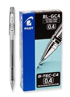 اشتري 12-Piece G-Tec Ultra Fine Roller Pen 0.4mm Tip Black Ink في الامارات