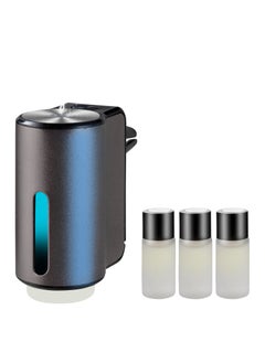 Buy Intelligent  Car Air Freshener Diffuser, Three Adjustable Modes Smart Car Air Freshener, Car Aroma Diffuser with 3pcs Essential Oil Bottles (Empty Bottle) in Saudi Arabia