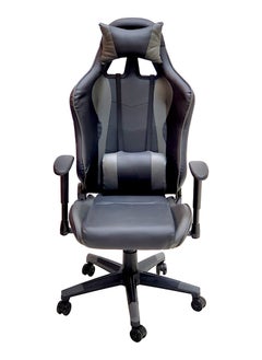 اشتري SBF High Back Faux Leather Gaming Chair with 2D Armrests - Reclining Office Chair with Adjustable Height, Headrest, Lumbar Support, Ergonomic Swivel Computer Chair, Grey Black في الامارات