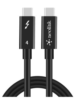 اشتري Neolink Super Speed USB C Thunderbolt 4 Cable 40Gbps Transfer Speed 240W Fast Charging Cord and 8K@60Hz Video & Audio Function Compatible with All Thunderbolt 3 and 4 Devices (1M) في الامارات