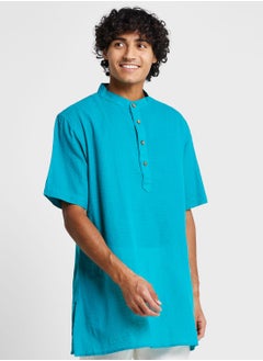 Buy Mandarin Collar Short Kurta in UAE