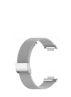 Buy For Huawei Watch Fit2  Stainless Steel Strap Wristband for Replacement Strap with Comfortable Durable Folding Metal Clasp Classic Buckle Wrist Watch Strap Silver in Egypt