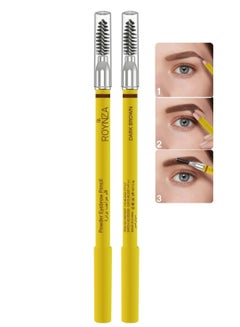 Buy Eyebrow pencil dark brown powder waterproof in Saudi Arabia
