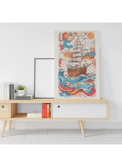 Buy Pirate Graffiti Ship Vintage Posters Printed canvas wall art in Egypt