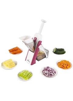 اشتري ONCE FOR ALL Vegetable Cutter Mandoline Slicer,.Food Chopper,Dicer Fruit,French Fry Julinner في مصر